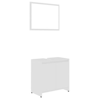 vidaXL Ensemble de meubles de salle de bain Blanc Bois d'ingénierie product