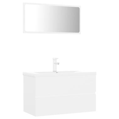 vidaXL Meubles de salle de bain blanc bois d'ingénierie product