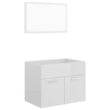 vidaXL Ensemble de meubles de salle de bain 2 pcs Blanc brillant product