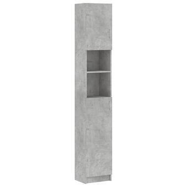 vidaXL Badkamerkast 32x25,5x190 cm bewerkt hout betongrijs product