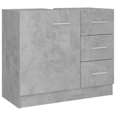 vidaXL Wastafelkast 63x30x54 cm bewerkt hout betongrijs product