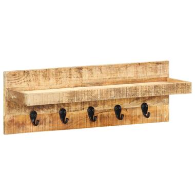 vidaXL Porte-manteau mural 60x15x20 cm Bois de manguier brut solide product