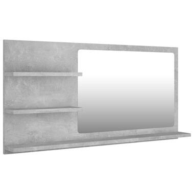 vidaXL Miroir de salle de bain Gris béton 90x10,5x45 cm Aggloméré product