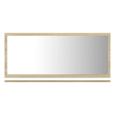 vidaXL Miroir de bain Blanc et chêne sonoma 80x10,5x37 cm Aggloméré product
