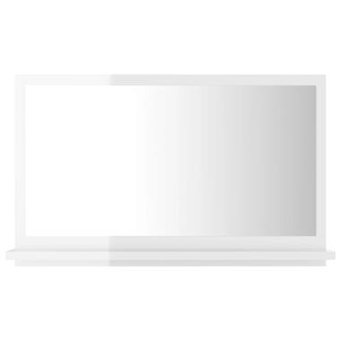 vidaXL Miroir de salle de bain Blanc brillant 60x10,5x37 cm Aggloméré product