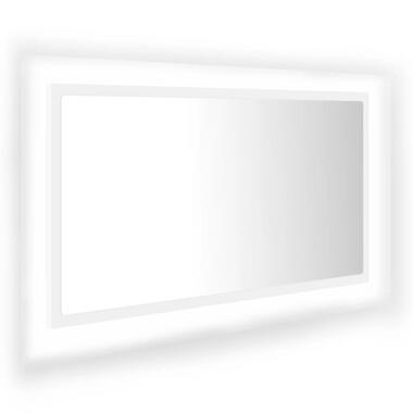 vidaXL Miroir à LED de salle de bain Blanc 80x8,5x37 cm Acrylique product