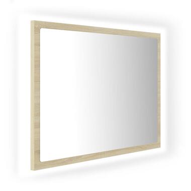 vidaXL Miroir LED de salle de bain Chêne sonoma 60x8,5x37 cm Acrylique product