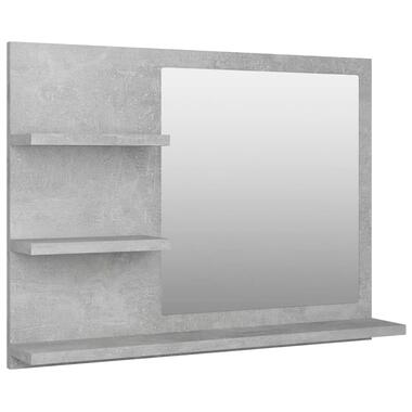 vidaXL Miroir de salle de bain gris béton 60x10,5x45cm bois ingénierie product