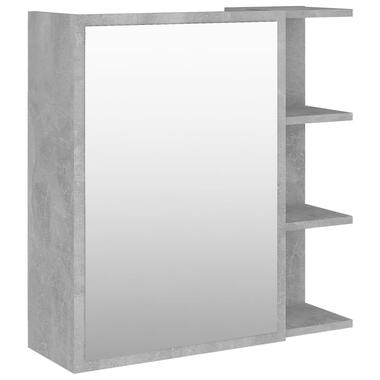 vidaXL Badkamerspiegelkast 62,5x20,5x64 cm bewerkt hout betongrijs product