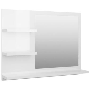 vidaXL Miroir de salle de bain blanc brillant bois d’ingénierie product