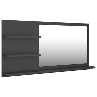 vidaXL Miroir de salle de bain gris 90x10,5x45 cm bois d’ingénierie product