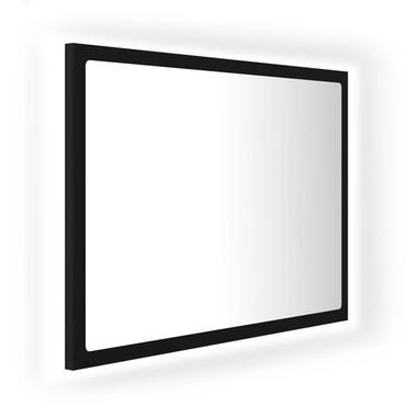 vidaXL Miroir à LED de salle de bain Noir 60x8,5x37 cm Aggloméré product