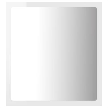 vidaXL Miroir à LED de bain Blanc brillant 40x8,5x37 cm Acrylique product