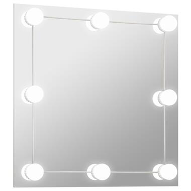 vidaXL Miroir mural avec lampes LED Carré Verre product