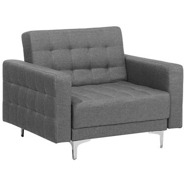 ABERDEEN - Chesterfield fauteuil - Grijs - Polyester product