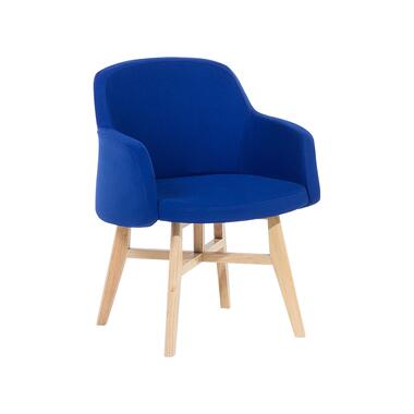 Beliani Fauteuil coin lecture YSTAD - Bleu polyester product