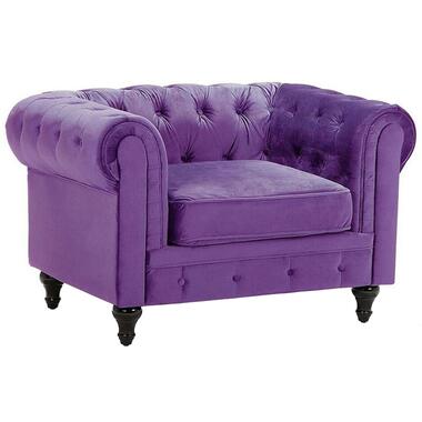 Beliani Fauteuil CHESTERFIELD - Violet velours product
