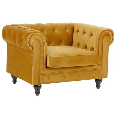 CHESTERFIELD - Chesterfield fauteuil - Geel - Fluweel product