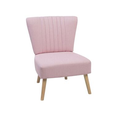 Beliani Fauteuil VAASA - roze polyester product