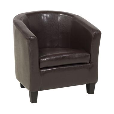 BORWICK - Fauteuil - Bruin - Kunstleer product