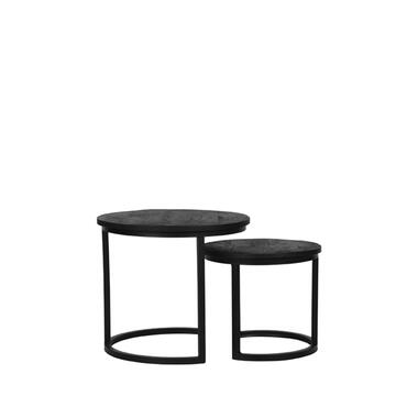 LABEL51 Table basse Duo - Noir - Bois de manguier product