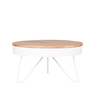 LABEL51 Table basse Saran - Blanc - Métal - Ronde - 80 cm product