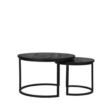 LABEL51 Table basse Double - Noir - Bois de manguier product