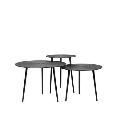 LABEL51 Ensemble Table Basse Nobby - Noir - Métal - 60 cm product