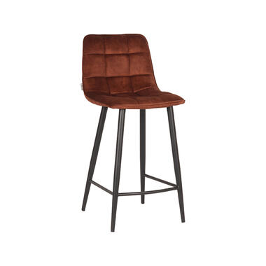 LABEL51 Tabouret de bar Jelt - Rouille - Velours product