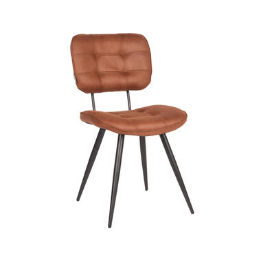 LABEL51 Chaise de salle à manger Gus - Cognac - Microfibre product