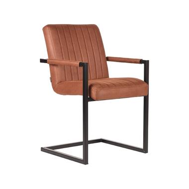 LABEL51 Chaise de salle à manger Milo - Cognac - Microfibre product