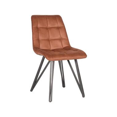 LABEL51 Chaise de salle à manger Boaz - Cognac - Microfibre product