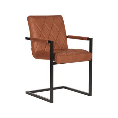 LABEL51 Chaise de salle à manger Danemark - Cognac - Microfibre product