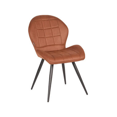 LABEL51 Chaise de salle à manger Sil - Cognac - Microfibre product
