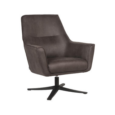 LABEL51 Fauteuil Tod - Antraciet - Microfiber product