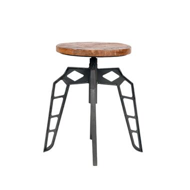 LABEL51 Tabouret Pebble - Gris - Bois de manguier product