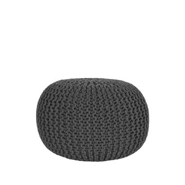 LABEL51 Pouf Tricoté - Anthracite - Coton - M product