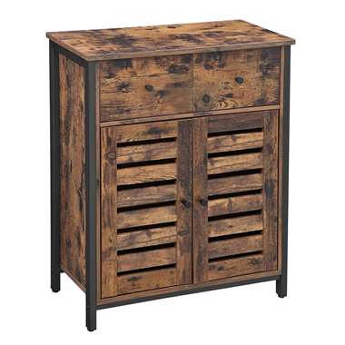 Parya Home - Industrieël Dressoir - 2 Deuren en 2 lades - Bruin product