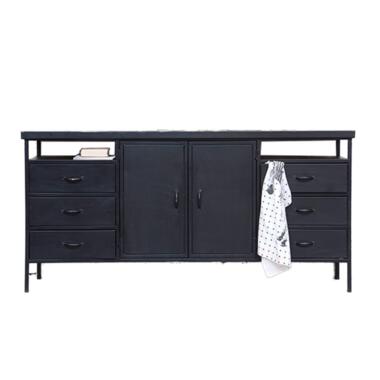 Buffet noir - métal - 175x40x85cm - Buffet Dansk - Giga Meubel product