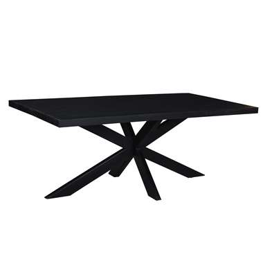 Livingfurn - e Black Table de salle à manger kala - Bois de manguier - 200 cm product