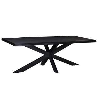 Livingfurn - e Black Table de salle à manger Kala - - Bois de manguier - 220 cm product