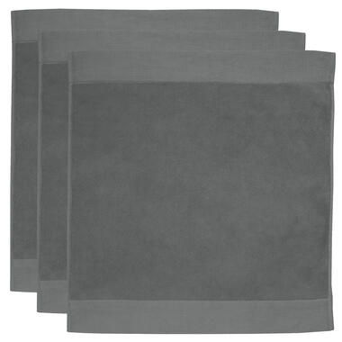 Seahorse badmat Pure - 50 x 60 cm - Graphite - Set van 3 product