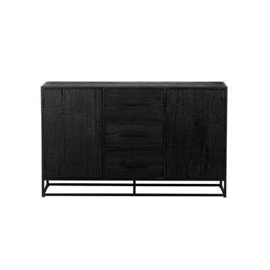 Dressoir Zwart Hout - Metaal - Pure Black product