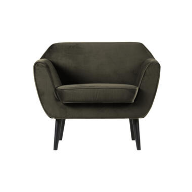 Fauteuil - Velours - Vert Chaud - 75x92x81 - WOOOD - Rocco product