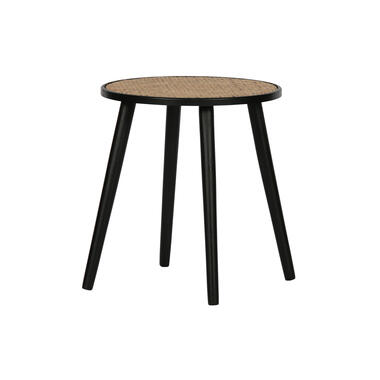 Table d'appoint - Pin - Noir/naturelle - 44x39x39 cm - WOOOD - Ditmer product