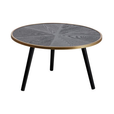 Table d'Appoint - Bois - Noir - 34x60x60 - WOOOD - Binck product