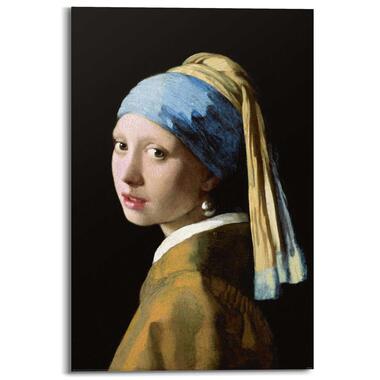 Schilderij Meisje met de parel 90x60 cm Goudkleurig Hout product