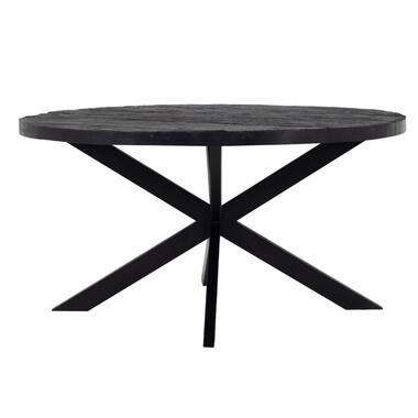 Eettafel Rond 130cm - Zwart - Hout - Jay product