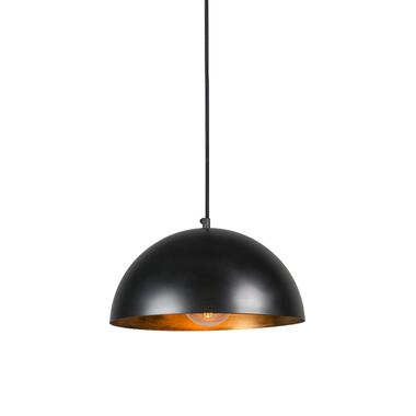 Qazqa hanglampen magna zwart e27 product