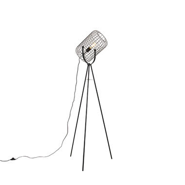 QAZQA vloerlamp Bliss_Vefa zwart E27 product